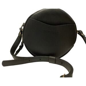 Portland Leather Goods Small Crossbody Bag H:7” wide and 2.5” black